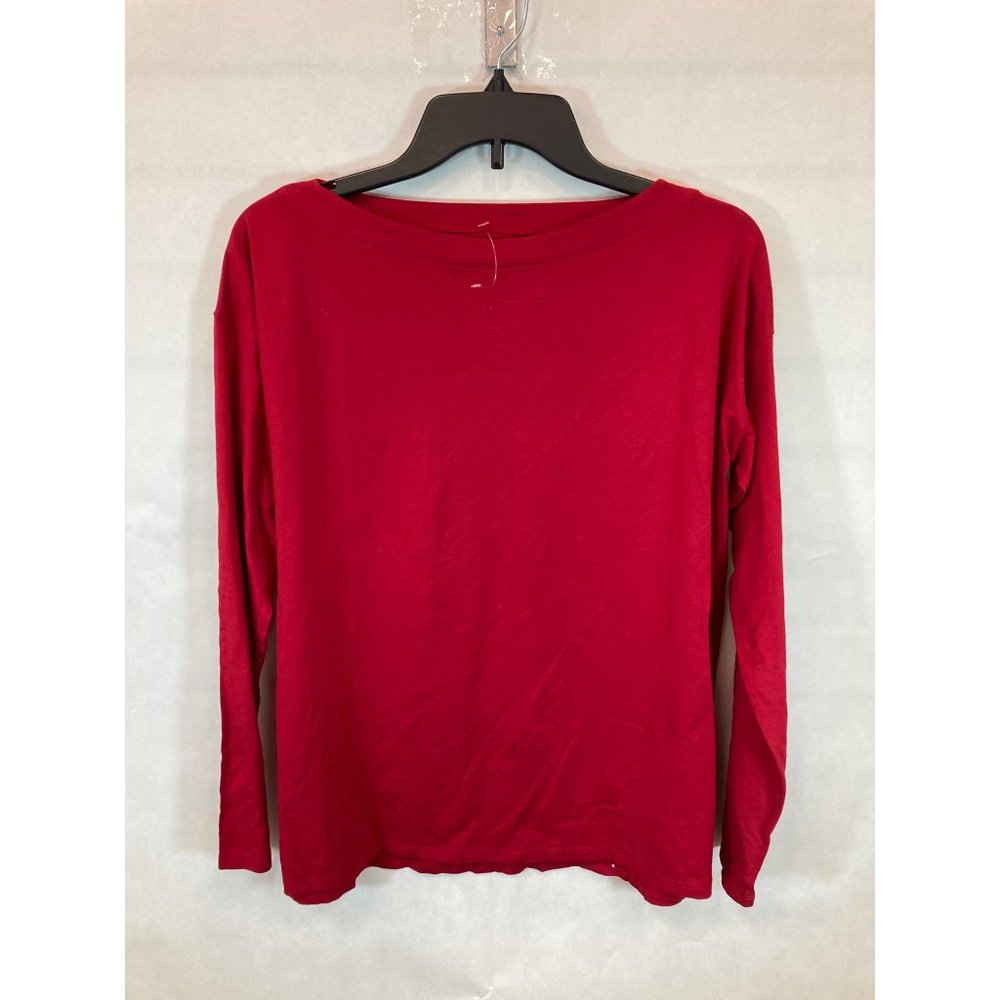 Women's Red Small Red J. Jill  Fashion Tunic- Stylish & Versatile Shirt for Casu